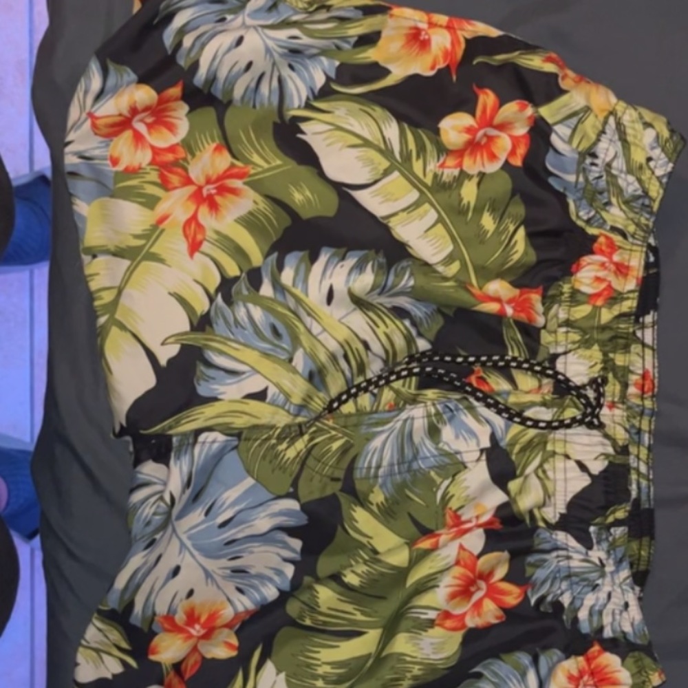 Floral water shorts